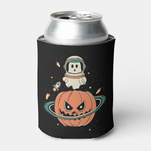 Happy Halloween From Space Can Cooler