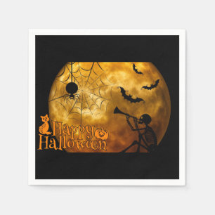 Happy Halloween Full Moon Napkins