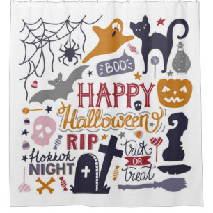 Happy Halloween Fun And Scary Shower Curtain