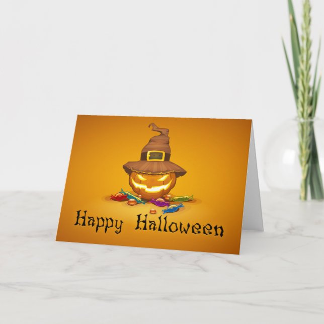 Happy Halloween Fun Pumpkin Invitation (Front)
