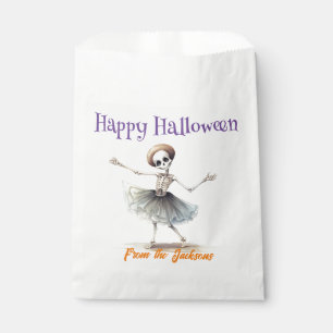 Happy Halloween   FUN SKELETON WITH TUTU Favor Bag