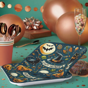 Happy Halloween Fun & Spooky Paper Plates