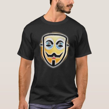 Happy Halloween Funny Anonymous Emoji Mask T-shirt