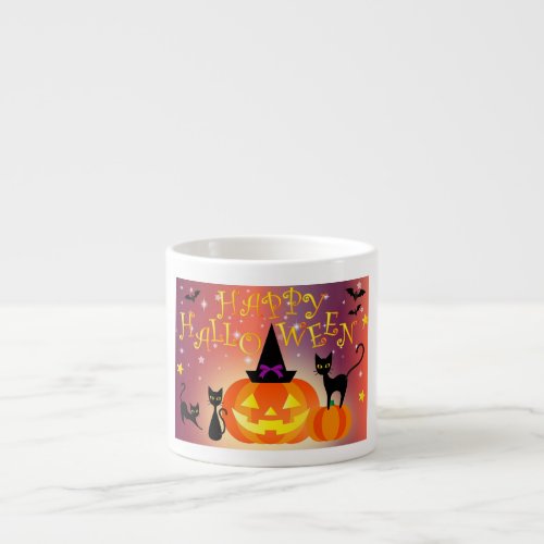 Happy Halloween Funny Bright Pumpkins Party Espresso Cup