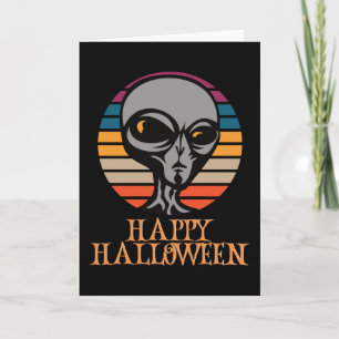 Happy Halloween Funny Creepy Character Card