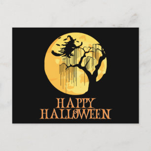 Happy Halloween Funny Creepy Character Postcard