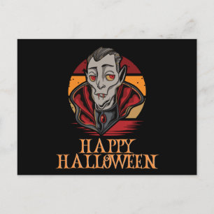 Happy Halloween Funny Creepy Character Postcard