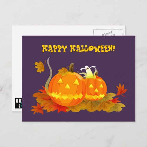 Happy Halloween Funny Jack OLantern  Postcard