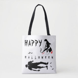 Happy Halloween Funny one-of-a-kind custom Tote Bag