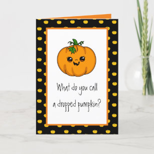 Happy Halloween   Funny Pumpkin Pun Card