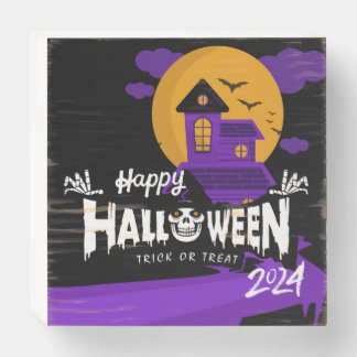 Happy Halloween Gallery Art Wooden Box Sign 2024