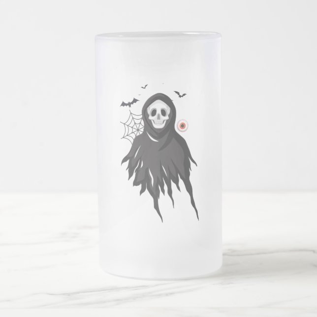 Happy Halloween! Get A Spooktacular Deal! Frosted Glass Beer Mug (Center)