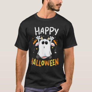 Happy Halloween Ghost Cow Ghost Cow Halloween Farm T-Shirt