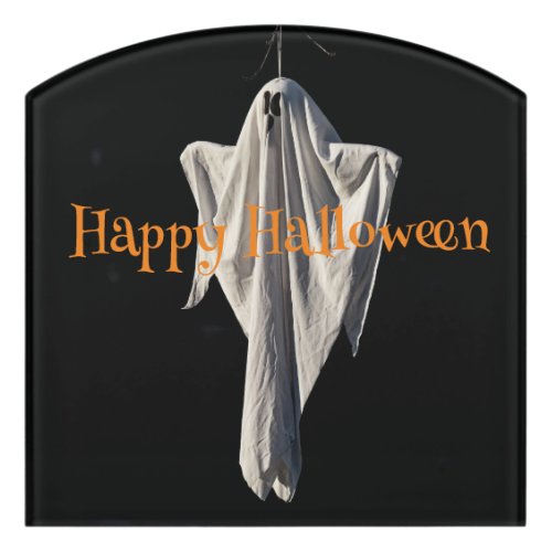 Happy Halloween Ghost Door Sign