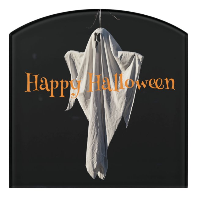 Happy Halloween Ghost Door Sign (Contour Front)