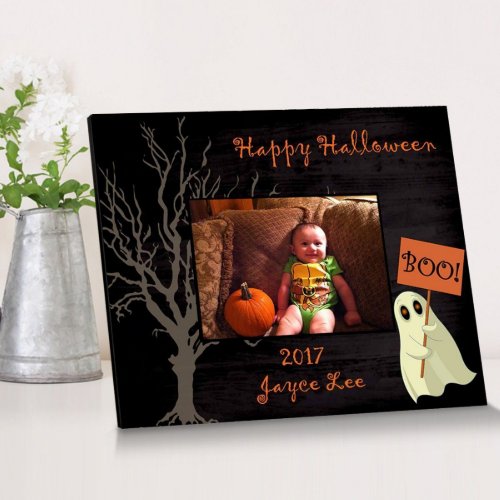 Happy Halloween Ghost Family Picture Frame