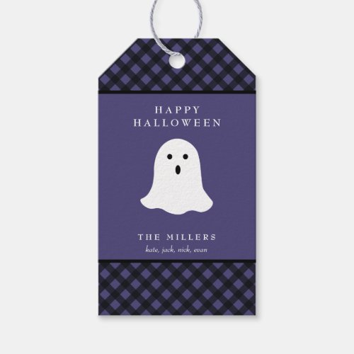 Happy Halloween Ghost Gift Tag Gift Label