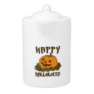 Happy Halloween Ghost -Halloween Costume Pumkin Teapot