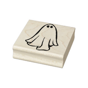 Happy Halloween Ghost Halloween Party Ghosts Rubber Stamp