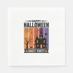 Happy Halloween Ghost Party Haunted House Shirt De Napkins