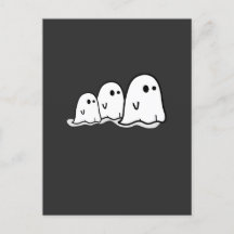 Happy Halloween Ghosts Postcard