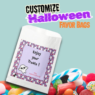 Happy Halloween Ghouls Hunting Party Customize Favor Bag