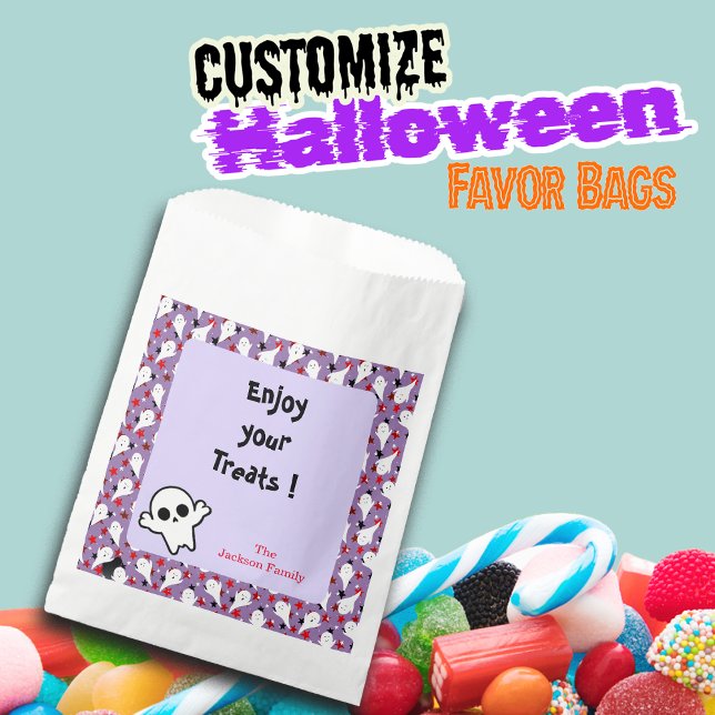 Happy Halloween Ghouls Hunting Party Customize Favor Bag (Creator Uploaded)