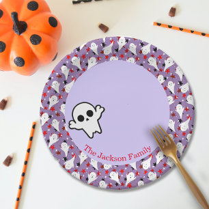 Happy Halloween Ghouls Hunting Party Customize Paper Plates
