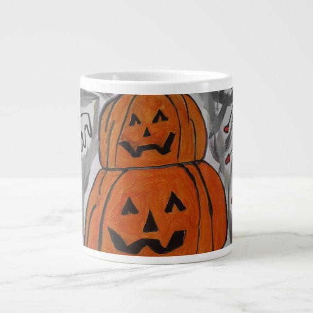 Happy Halloween Giant Coffee Mug (Front)