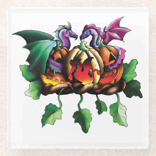 Happy Halloween Glass Coaster