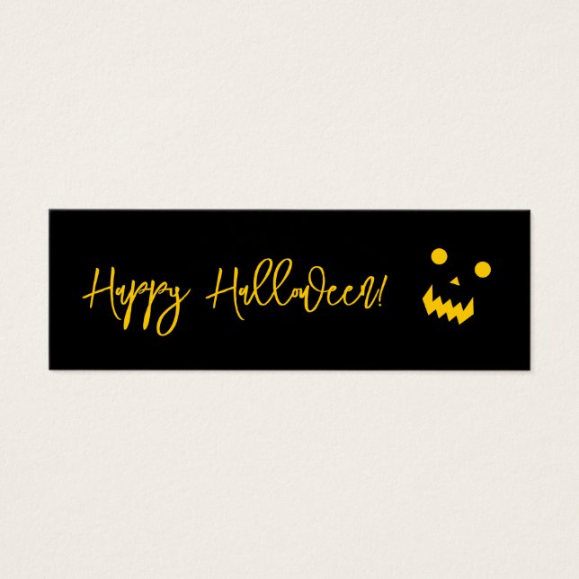 Happy Halloween Glowing Pumpkin Face (Front)