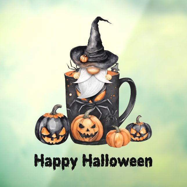 Happy Halloween Gnome Window Cling (Sheet 3)