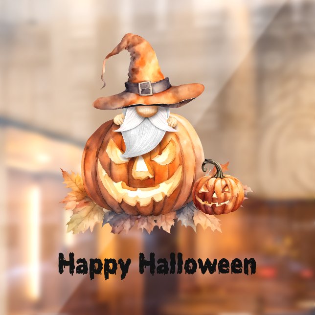 Happy Halloween Gnome Window Cling (Sheet 2)