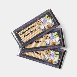 Happy Halloween Gnomes Candy Bar Wrapper Favors
