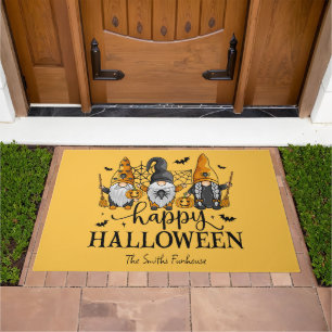Happy Halloween Gnomes Doormat