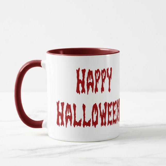 Happy Halloween Gore Text Mug (Left)