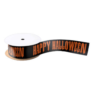 Happy Halloween ~ Gothic Satin Ribbon