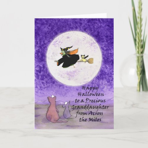 Happy Halloween Granddaughter Across Miles Card