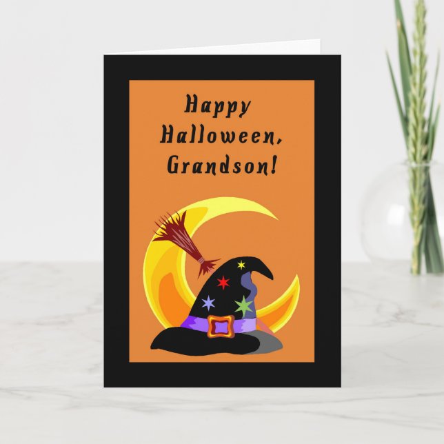 Happy Halloween, Grandson Card (Front)