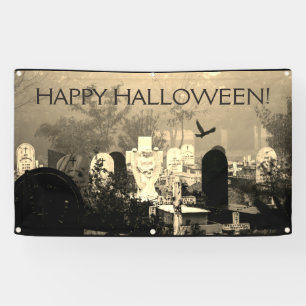 HAPPY HALLOWEEN! GRAVEYARD Banner