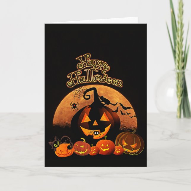 Happy Halloween Greeting Card (Front)
