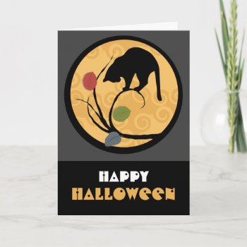 Happy Halloween Greeting Card by EveStock at Zazzle
