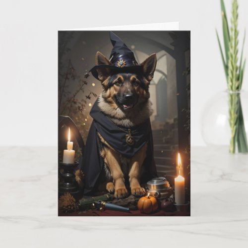 Happy Halloween Greeting Card dog