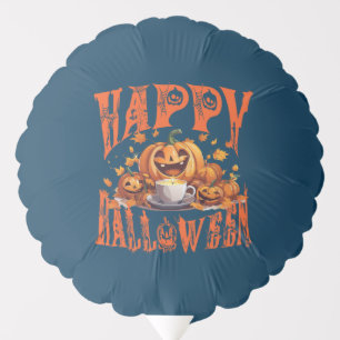 Happy Halloween Group Of Happy Jack-O-Lanterns Balloon