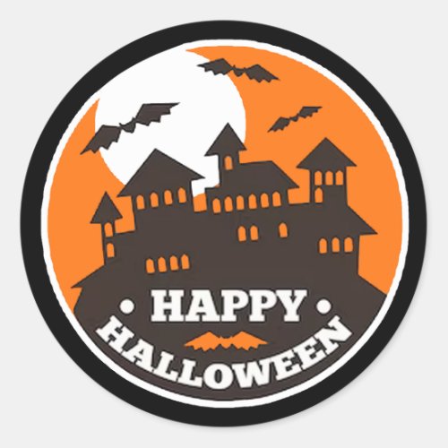 Happy Halloween Halloween Classic Round Sticker