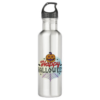 Happy Halloween, Halloween, Scary, Costume Stainless Steel Water Bottle
