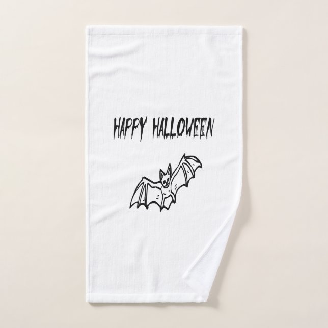 happy halloween hand towel  (Hand Towel)