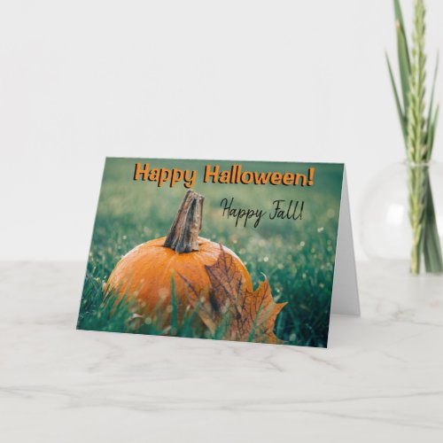 Happy Halloween Happy Fall Greeting Card