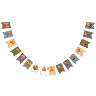 Happy Halloween Happy Halloween Balloon Bunting Flags