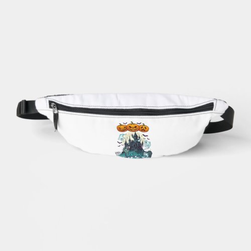 Happy Halloween Haunted Castle Pumpkins Ghosts_1 Fanny Pack